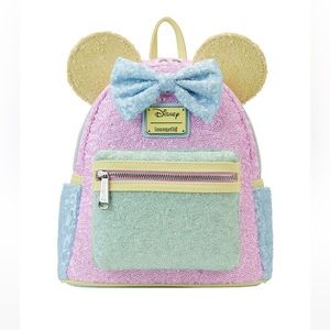 Limited Edition Exclusive - Minnie Mouse Pastel Sequin Mini Backpack